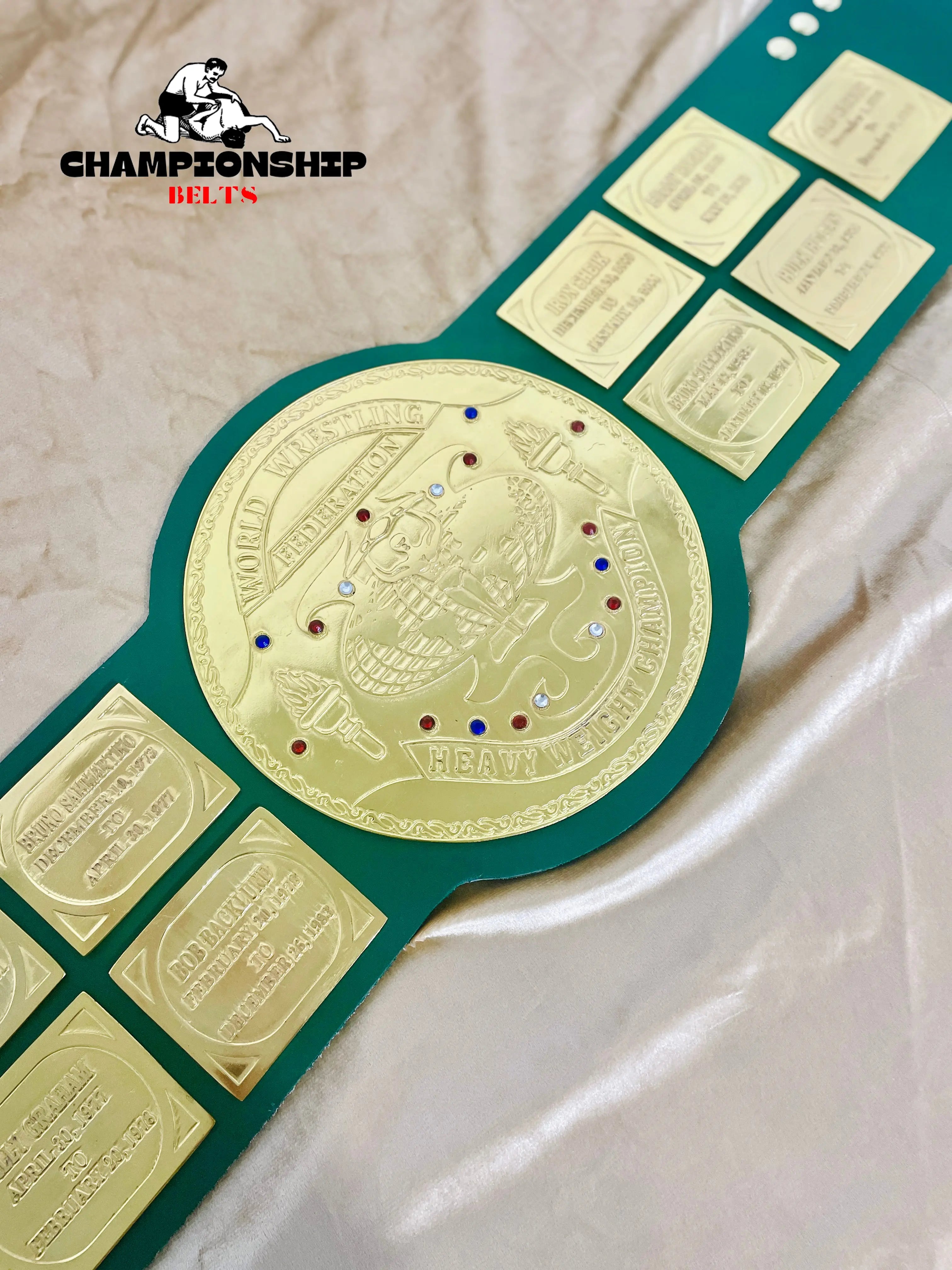 Big Green Heavyweight Wrestling Championship Title Belt ChampionshipBeltUS