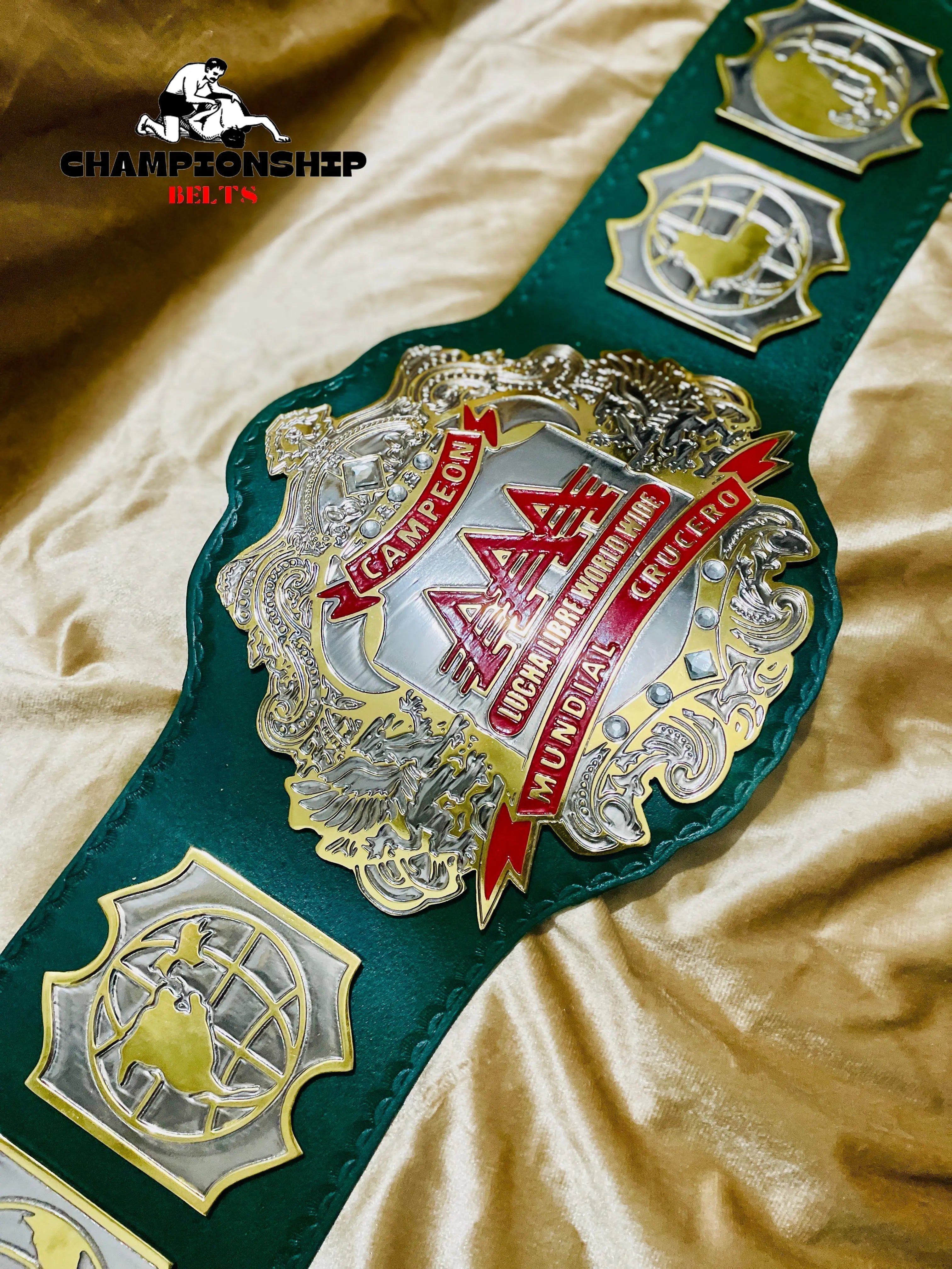 The AAA World Cruiserweight Championship Replica Title Belt