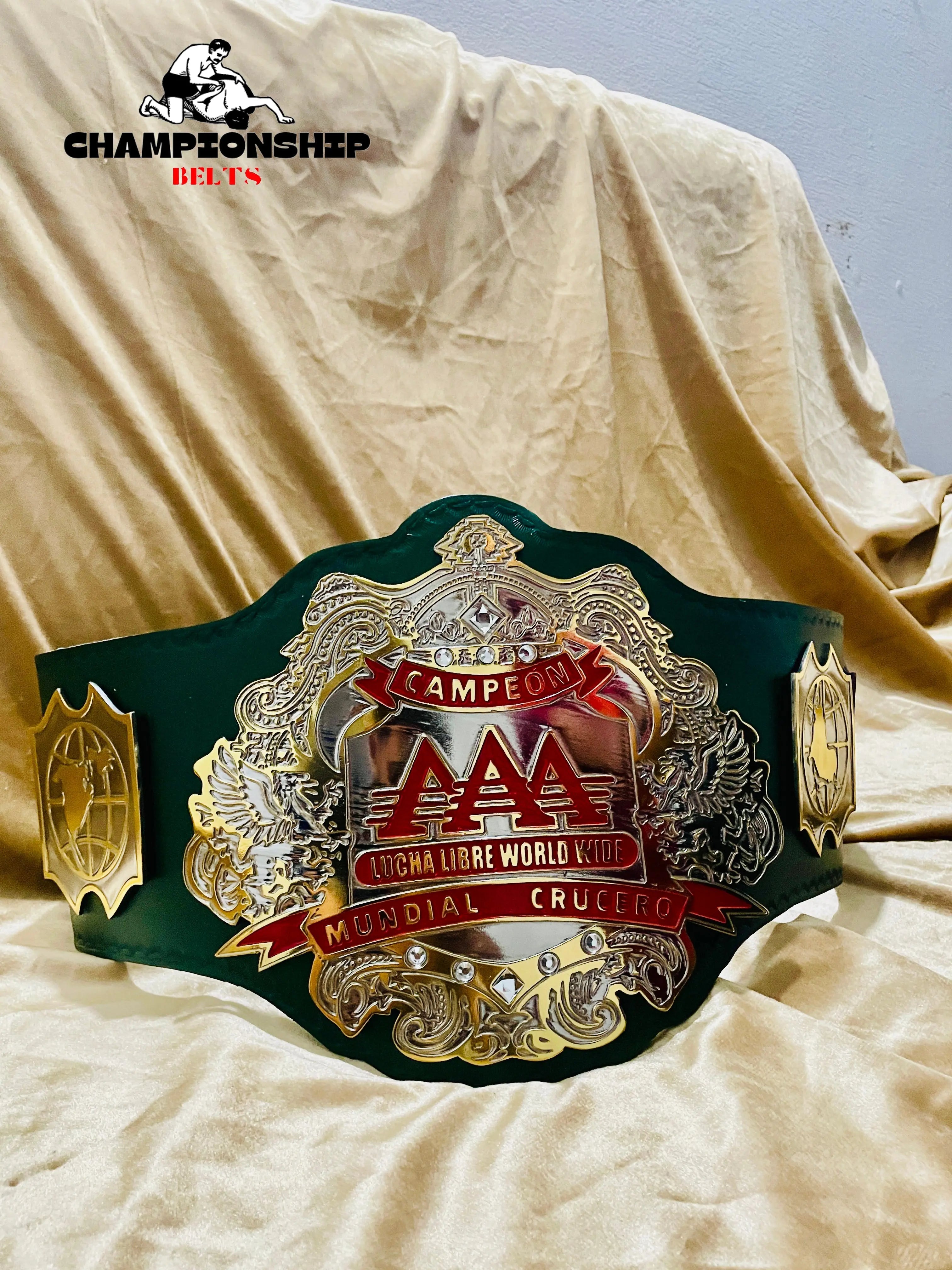 The AAA World Cruiserweight Championship Replica Title Belt