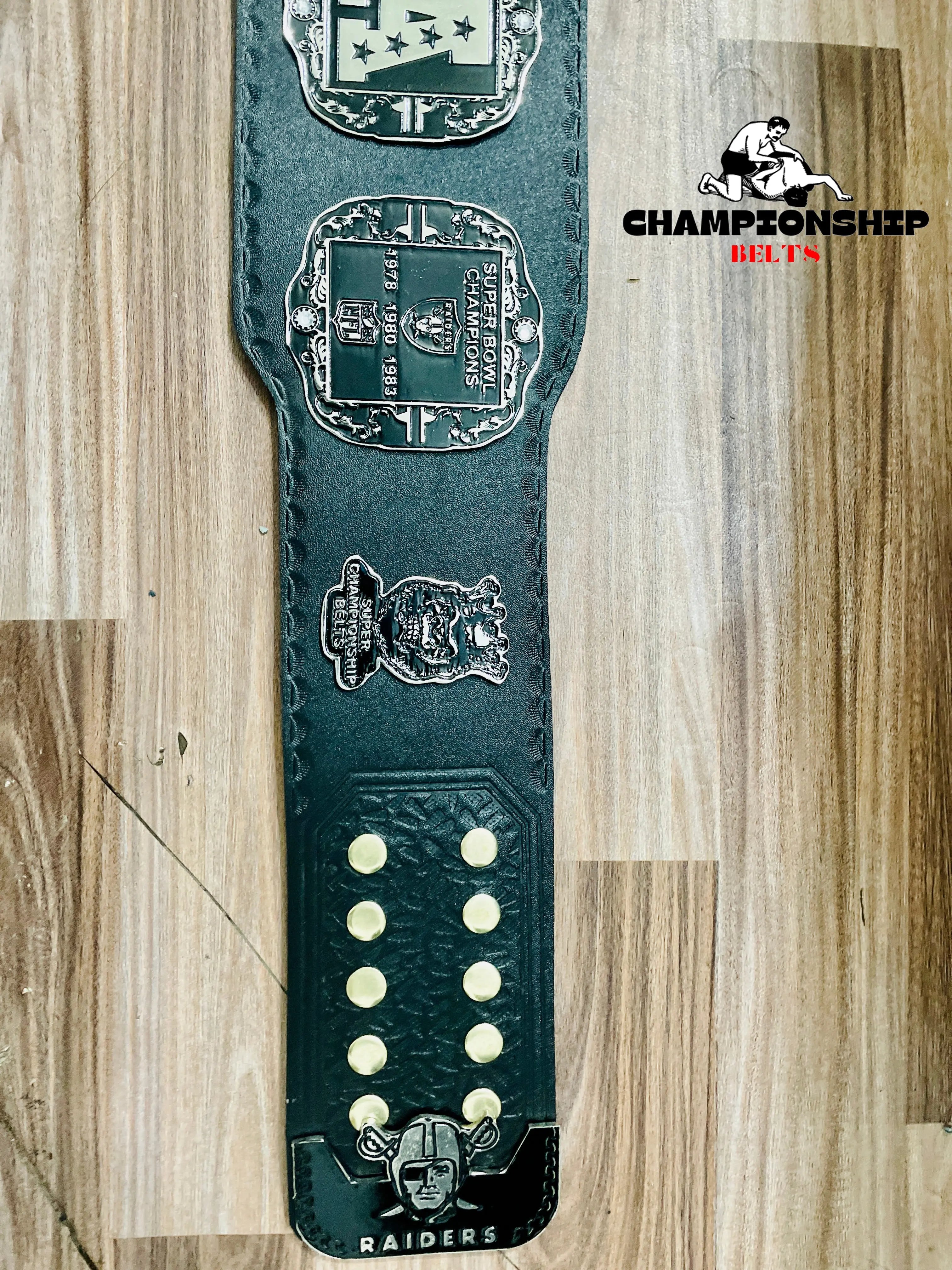 Las Vegas NFL Championship Belt Raiders Heavyweight NFL Title Belt