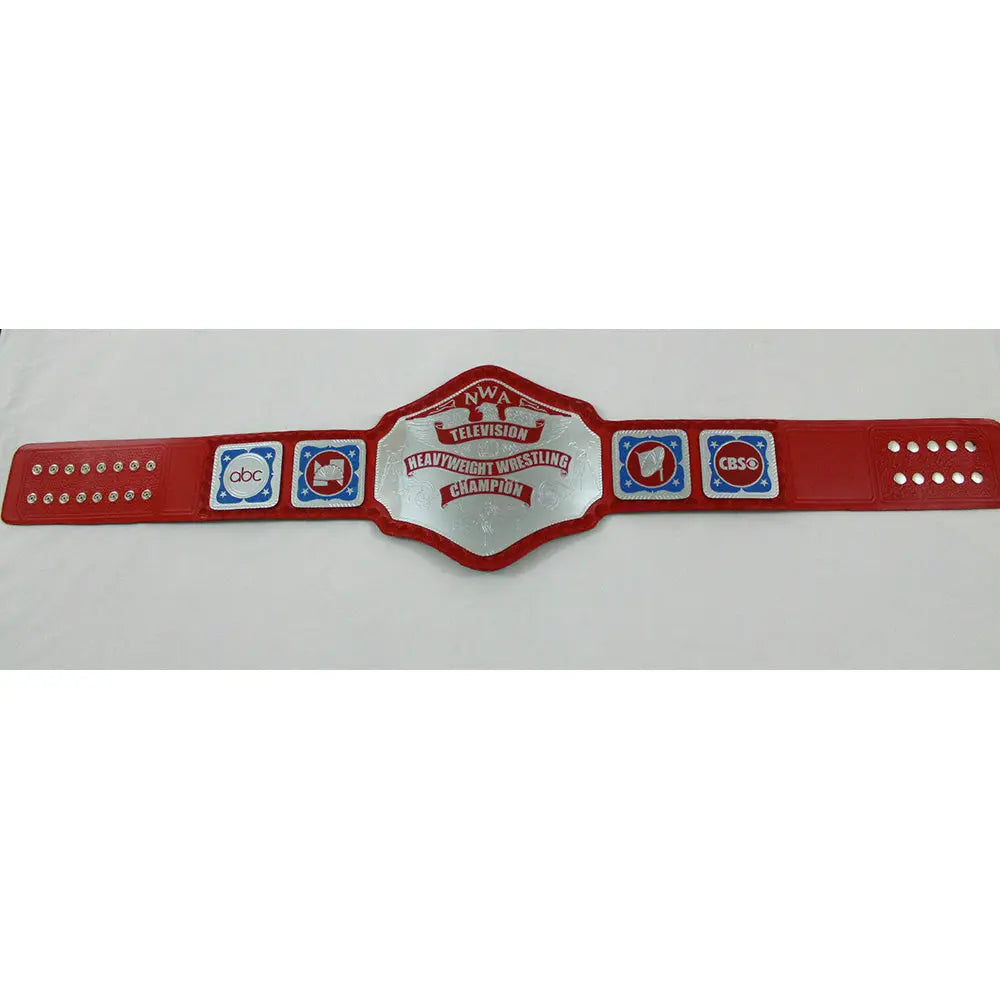 NWA Red Television Heavyweight Wrestling Championship Replica title Belt