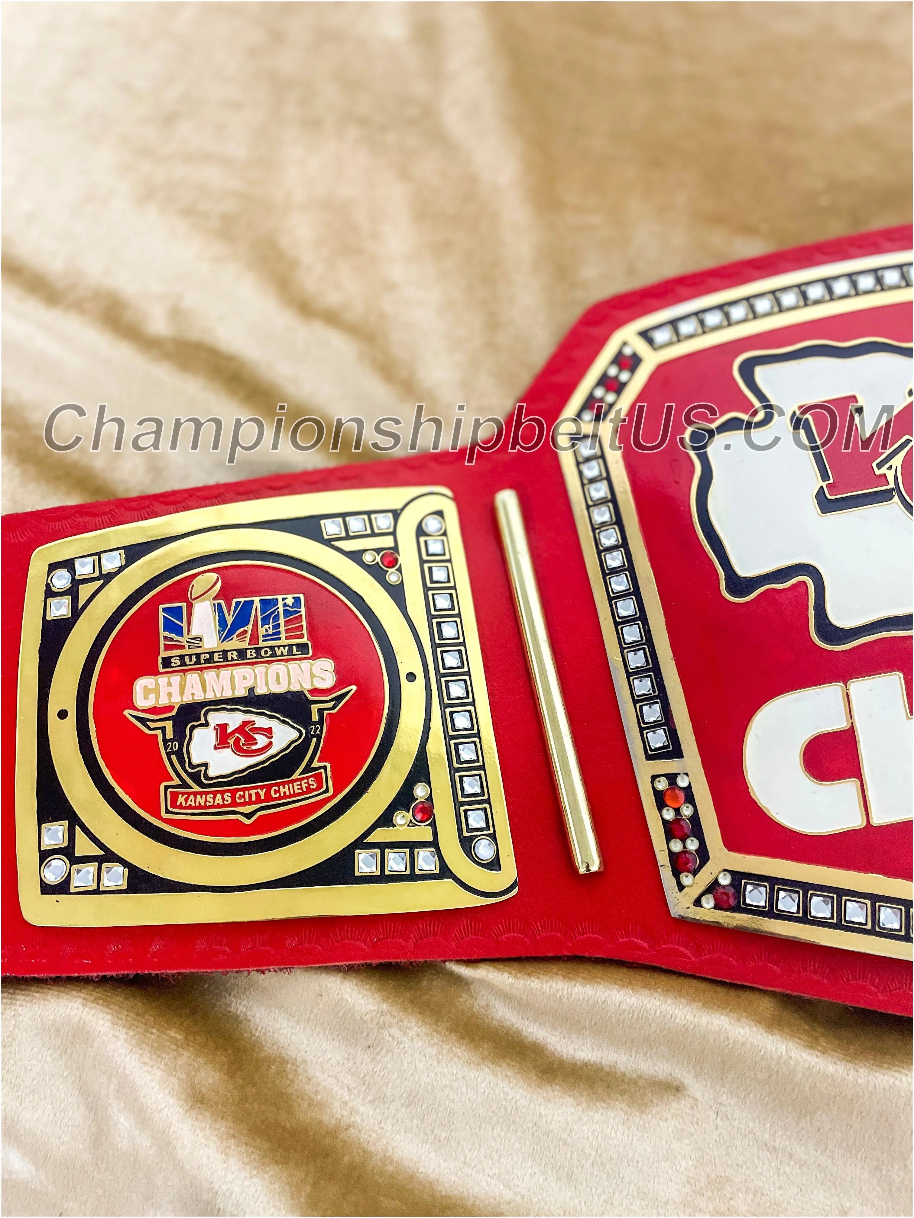 Kansas City Chiefs WWE Legacy Replica Wrestling Title Belt ChampionshipBeltUS