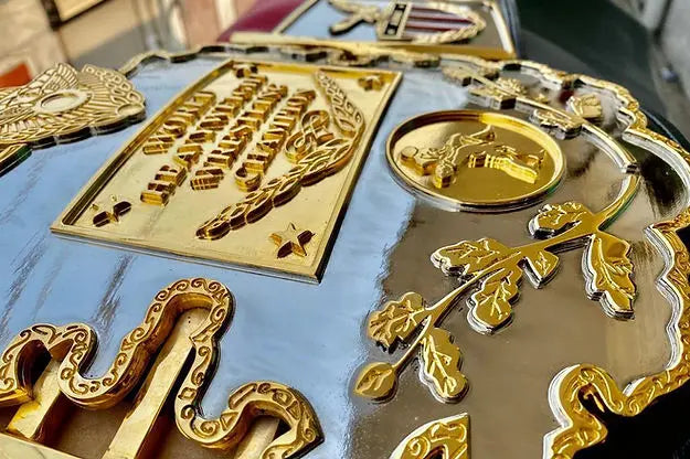 CNC-Made 24K Gold AEW Champion Belt