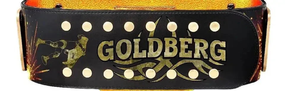 WCW Goldberg Big Gold Signature Series Heavyweight Wrestling Belt Replica ChampionshipBeltUS
