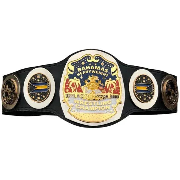 NWA Bahamas Bahamian Heavyweight Wrestling Champion Belt Islands Florida Championship ChampionshipBeltUS