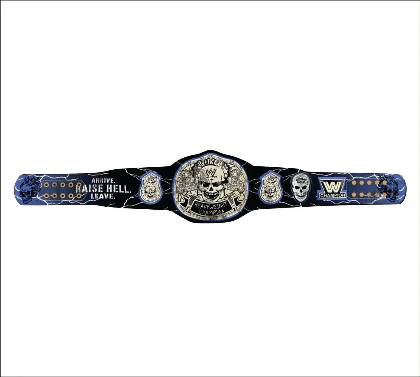 Custom New Stone Cold Limited Edition Smoking Skull Championship Wrestling Title Belt ChampionshipBeltUS