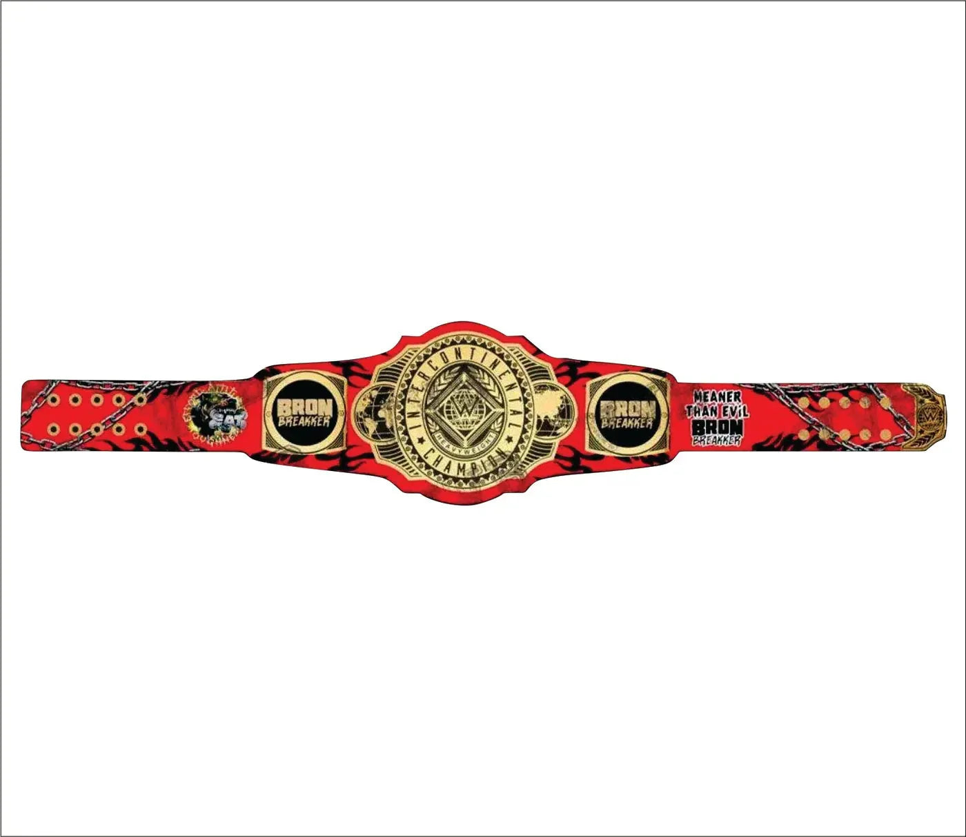 New Custom Bron Breakker Intercontinental Wrestling Championship Belt ChampionshipBeltUS