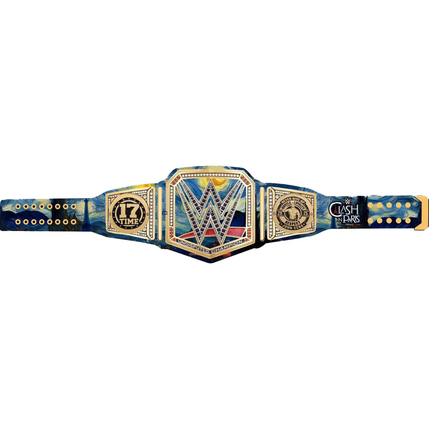Clash In Paris WWE John Cena Inspired Championship Replica Wrestling Title Belt ChampionshipBeltUS