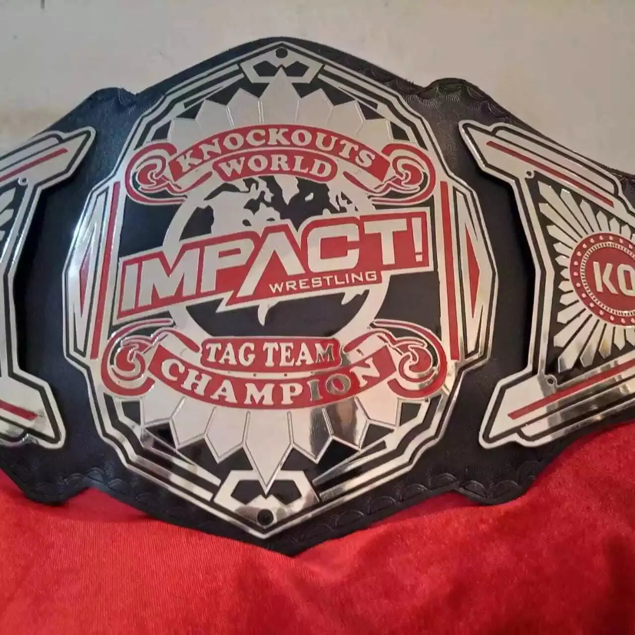 New TNA Impact Knockout tag team Wrestling Championship belt