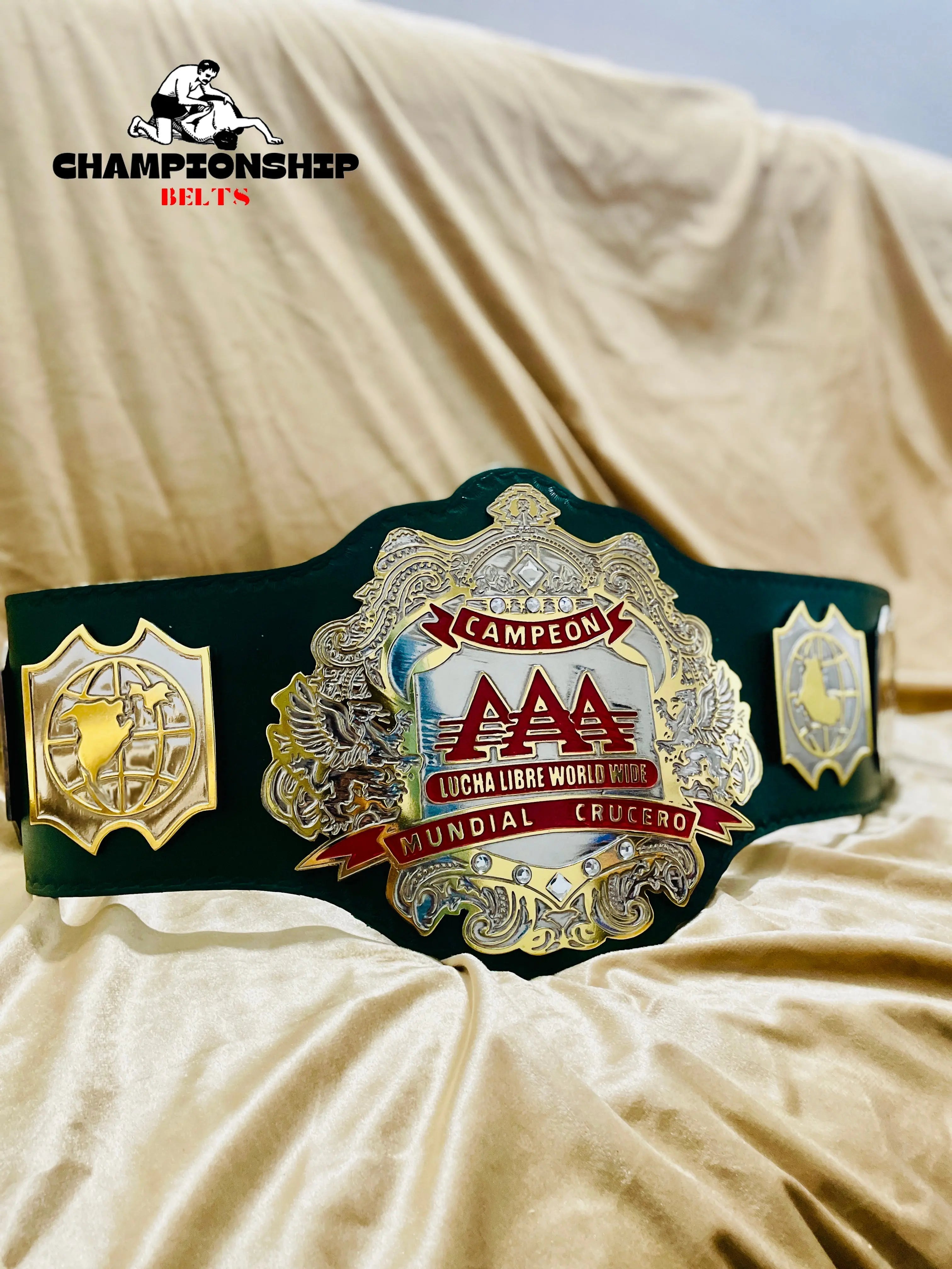 The AAA World Cruiserweight Championship Replica Title Belt