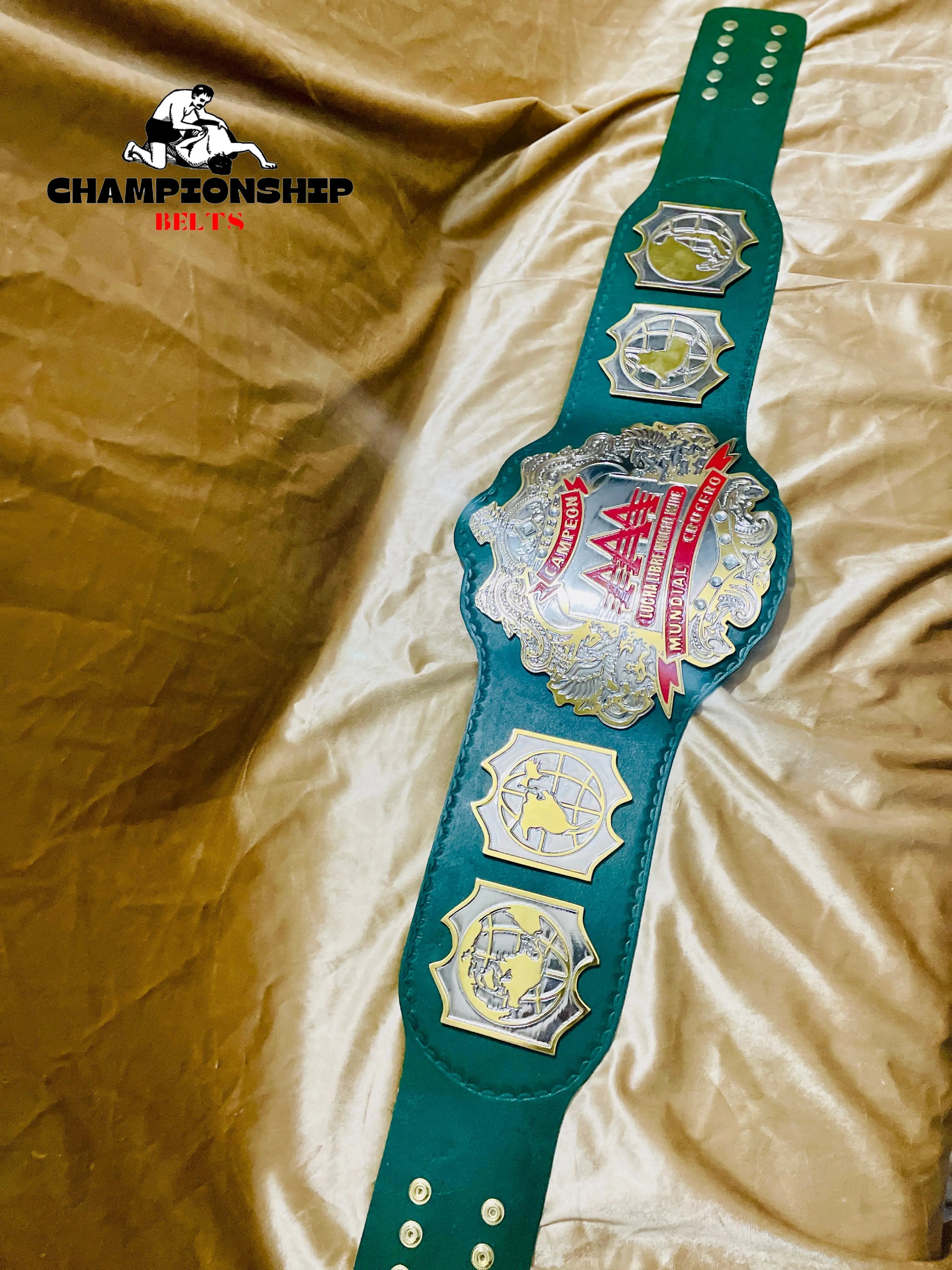 The AAA World Cruiserweight Championship Replica Title Belt