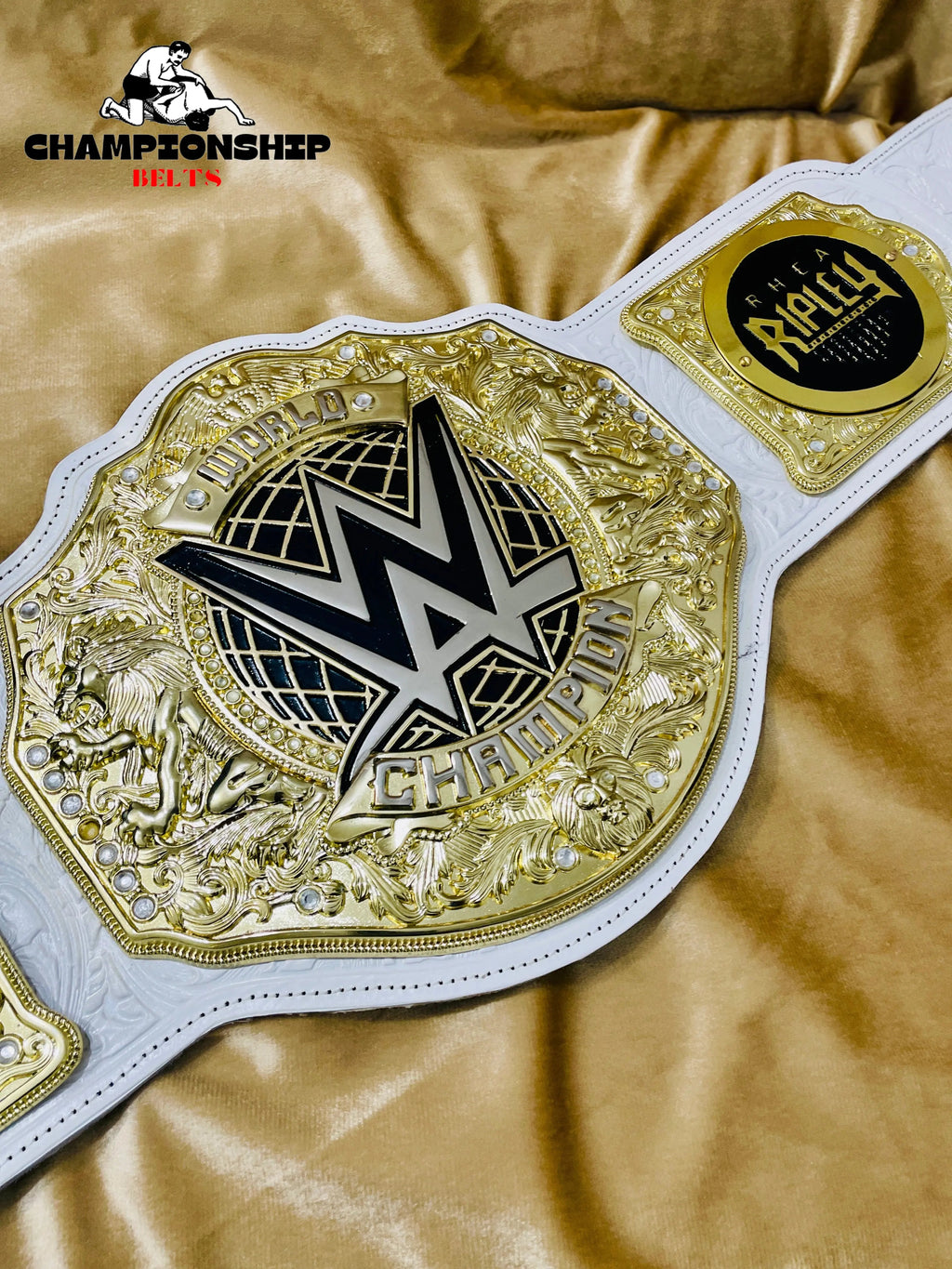 New World Heavyweight Championship Replica Title Belt – White Strap