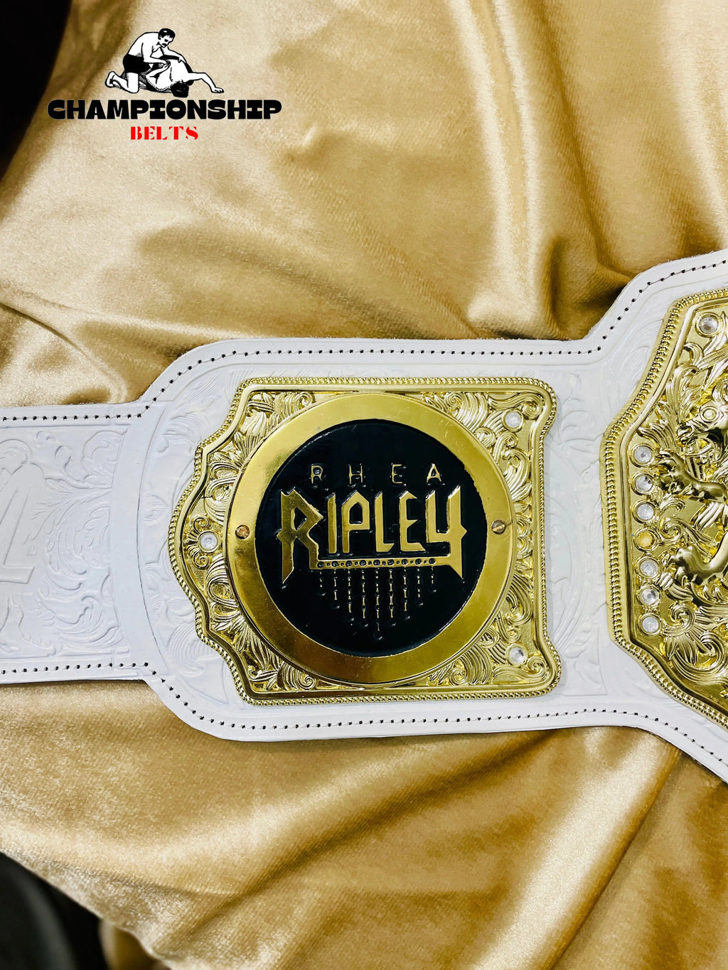 New World Heavyweight Championship Replica Title Belt – White Strap