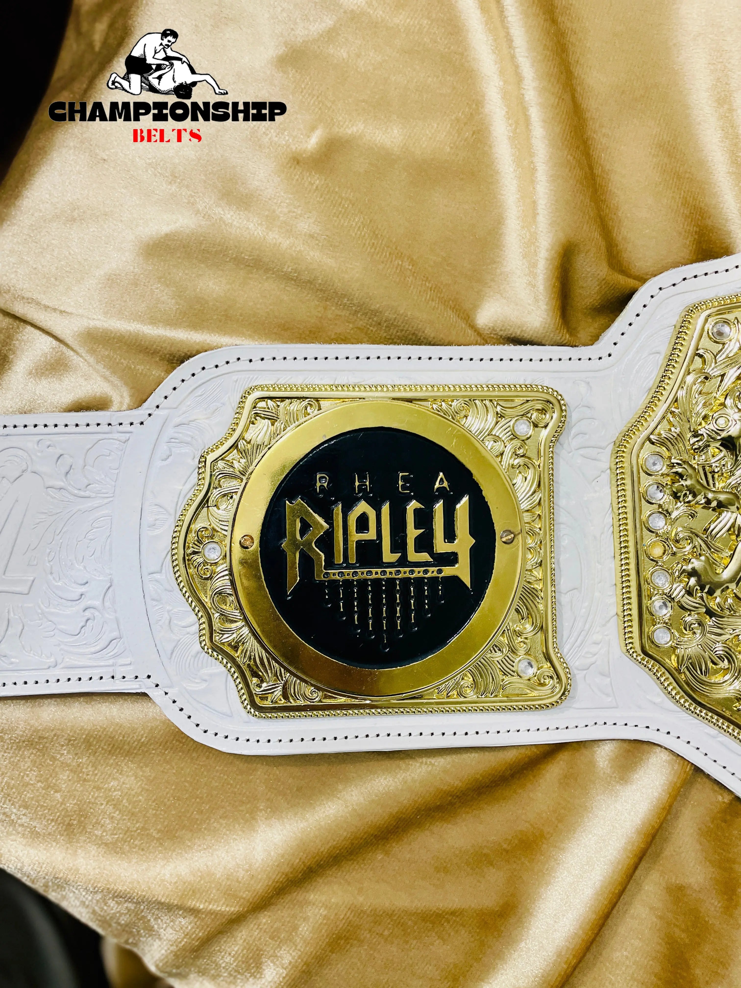 New World Heavyweight Championship Replica Title Belt – White Strap