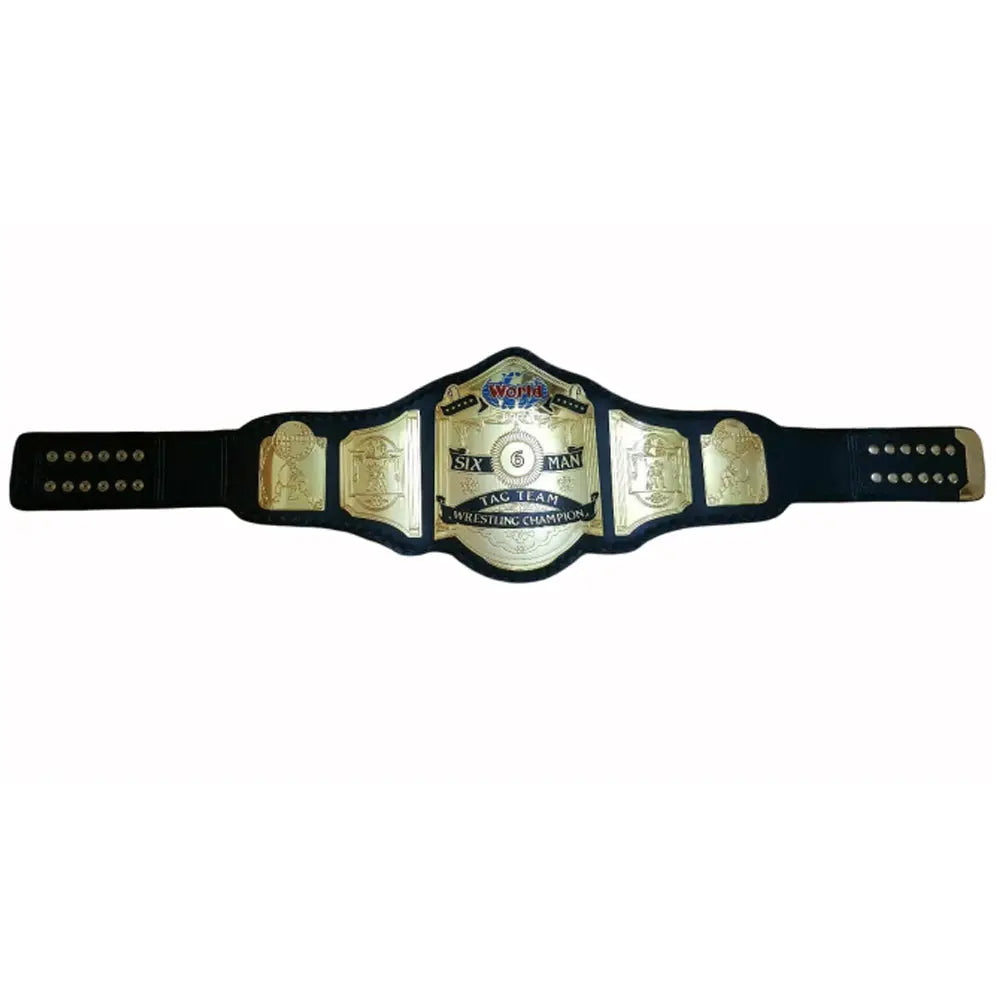 World Six Man Tag Team WCW Championship Replica title Belt -