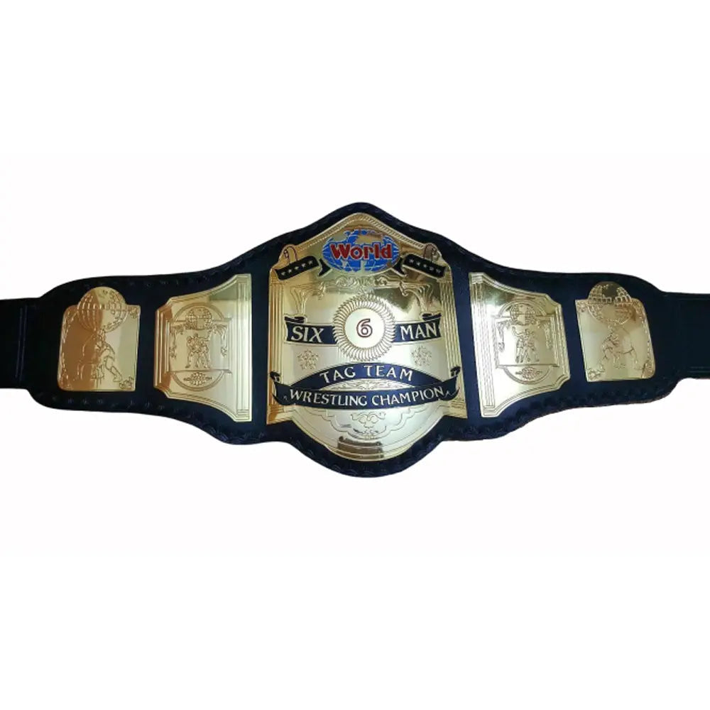 World Six Man Tag Team WCW Championship title Belt - US Belts