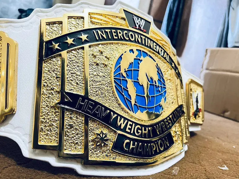 24K Gold Plated CNC Intercontinental Heavyweight Wrestling Belt