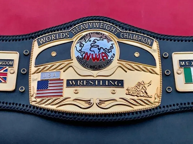 24K Gold NWA Domed Globe CNC Championship Belt