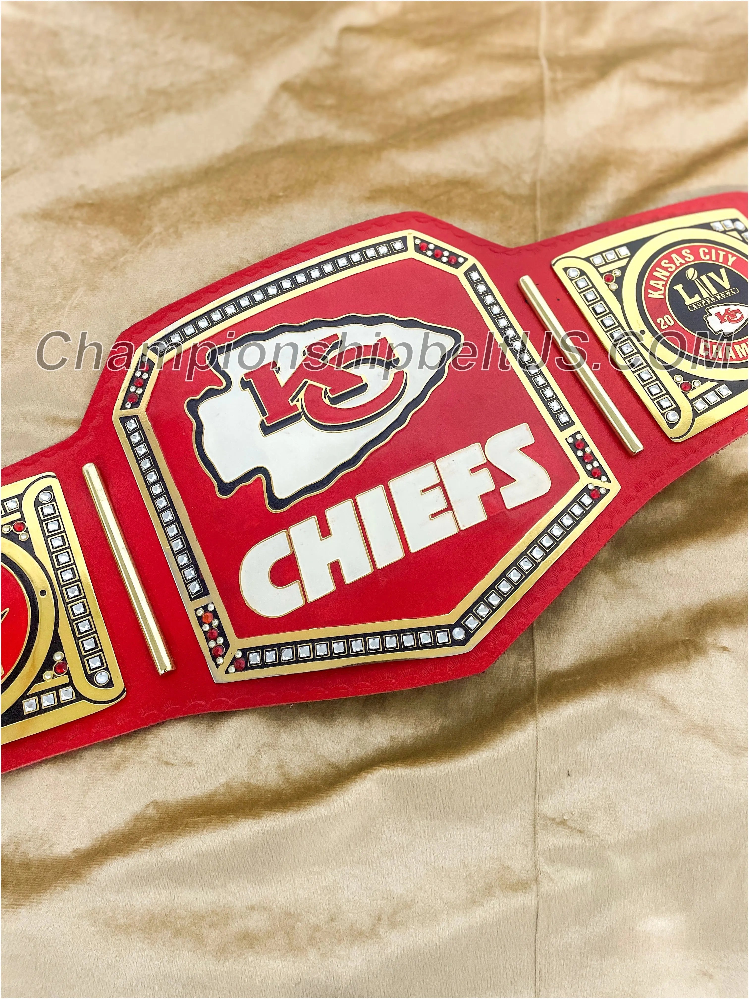 Kansas City Chiefs WWE Legacy Replica Wrestling Title Belt ChampionshipBeltUS
