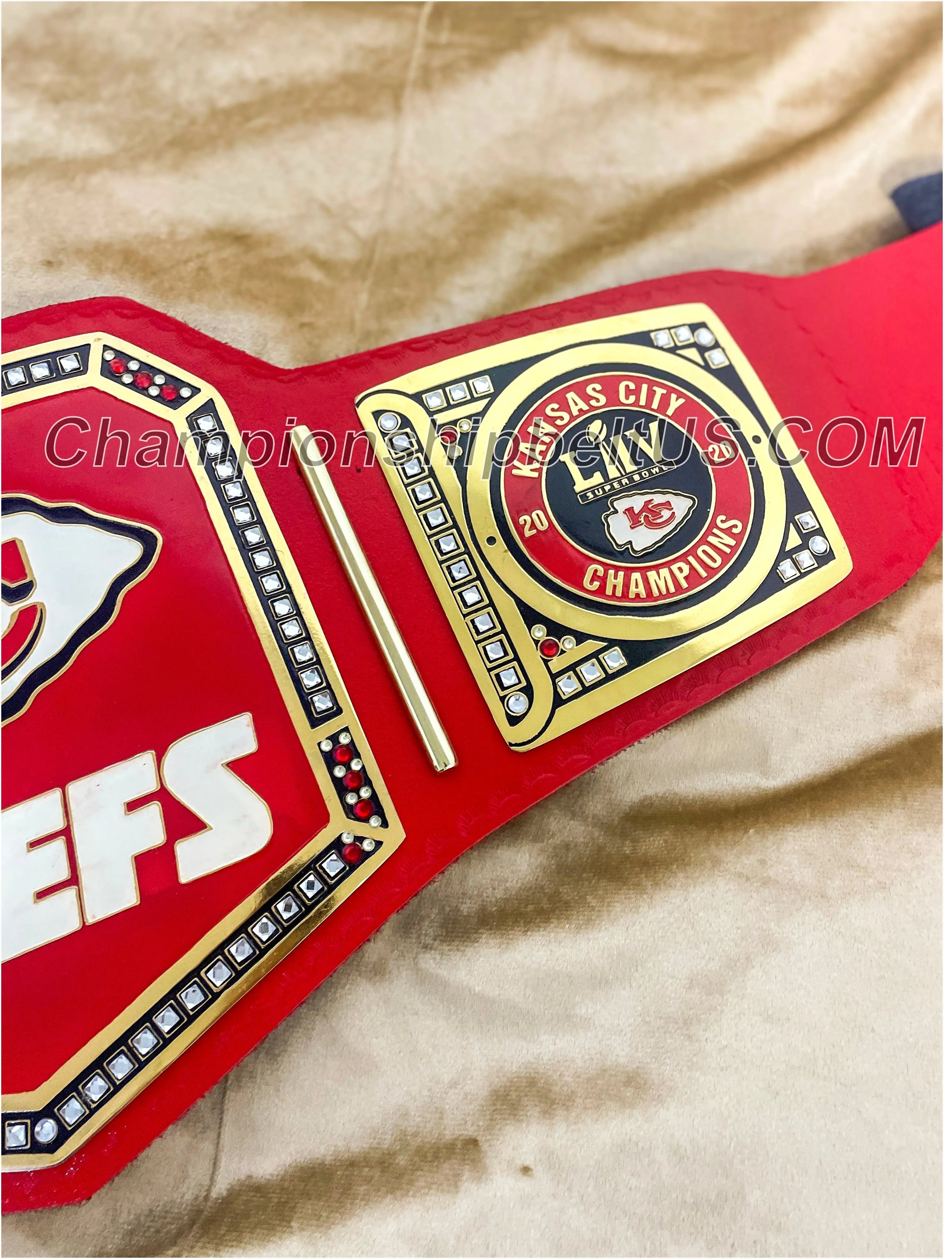 Kansas City Chiefs WWE Legacy Replica Wrestling Title Belt ChampionshipBeltUS
