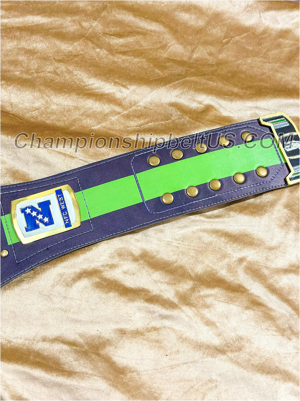Seattle Seahawks Legacy Replica Wrestling Title Belt