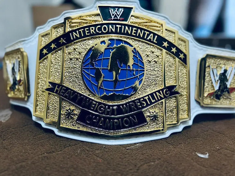 24K Gold Plated CNC Intercontinental Heavyweight Wrestling Belt