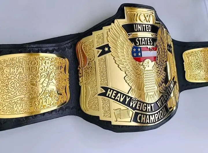 24K Gold WCW US Heavyweight CNC Championship Belt