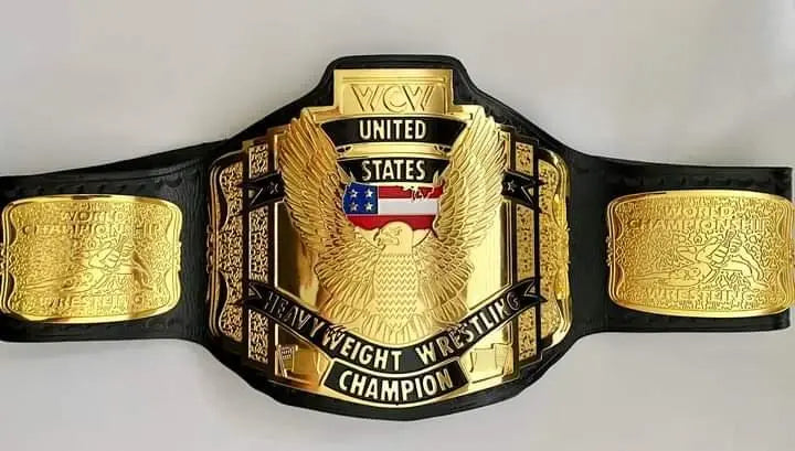 24K Gold WCW US Heavyweight CNC Championship Belt