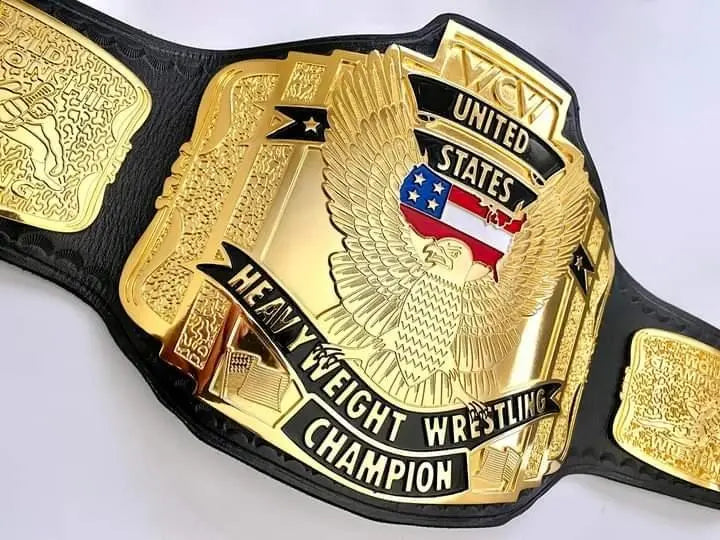 24K Gold WCW US Heavyweight CNC Championship Belt