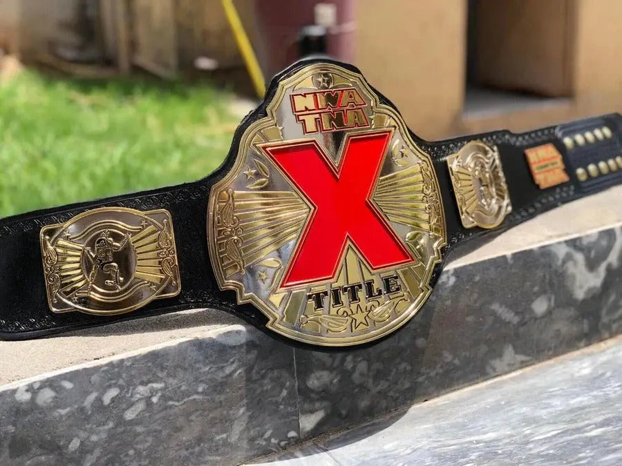 24K Gold NWA TNA X Division CNC Championship Belt