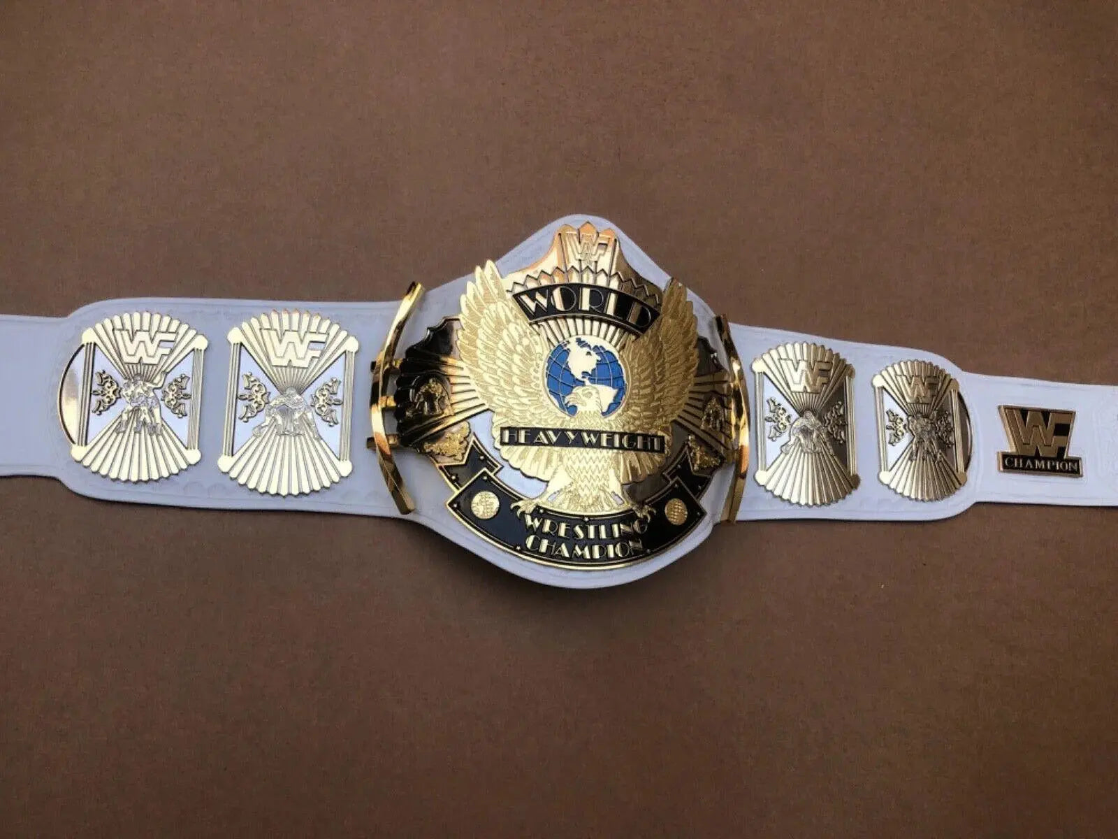 24K Gold WWF White Winged Eagle Dual Plated CNC HD Championship Belt.