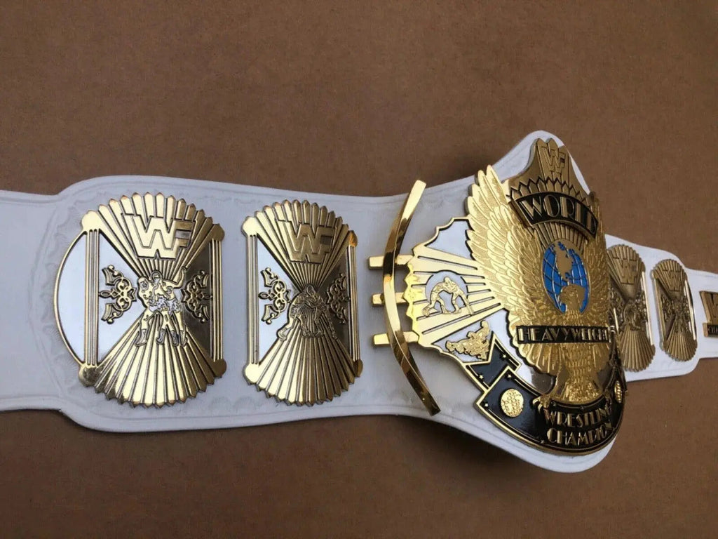 24K Gold WWF White Winged Eagle Dual Plated CNC HD Championship Belt.