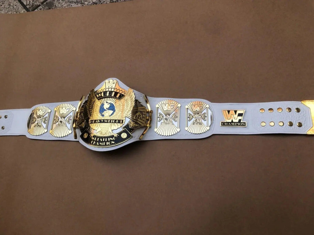 24K Gold WWF White Winged Eagle Dual Plated CNC HD Championship Belt.