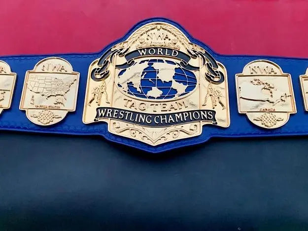 24K Gold NWA Tag Team Heavyweight Championship Belt 