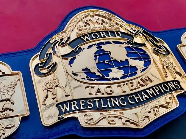 24K Gold NWA Tag Team Heavyweight Championship Belt 