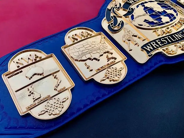 24K Gold NWA Tag Team Heavyweight Championship Belt 