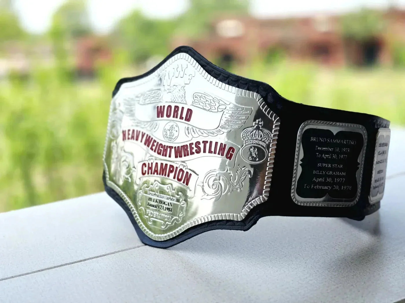 Hogan 84 Championship Belt Nickel Plated...!!! ChampionshipBeltUS