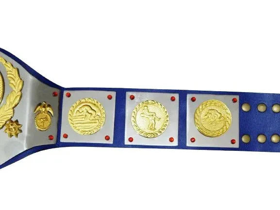 WWWF 82’ Tag Team Championship Old School Trophy Belt Adult Champion ChampionshipBeltUS