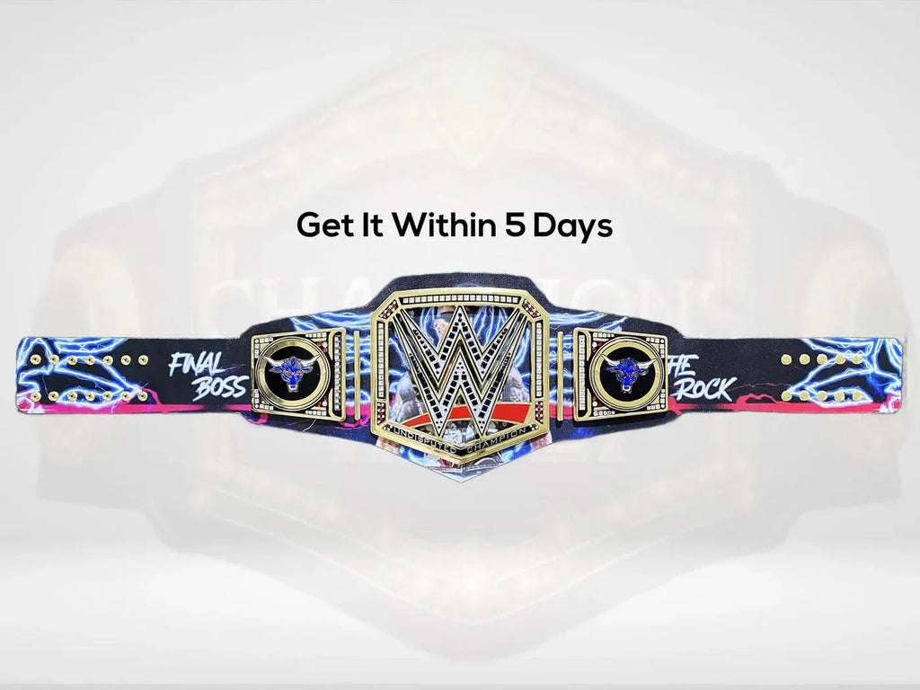 The Rock Custom Undisputed World Wrestling Championship Belt ChampionshipBeltUS