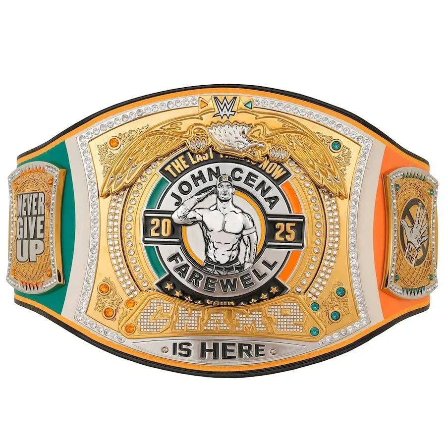 WWE John Cena Farewell 2025 Dublin Spinner Championship Replica Title Belt ChampionshipBeltUS