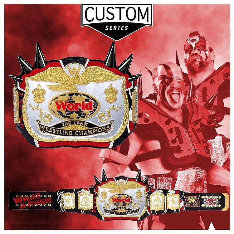 The Legion Of Doom aka the Road WARRIORS Custom Series Tag team Title belt ChampionshipBeltUS