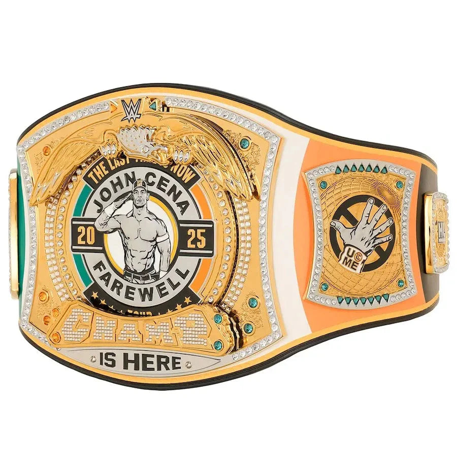 WWE John Cena Farewell 2025 Dublin Spinner Championship Replica Title Belt ChampionshipBeltUS