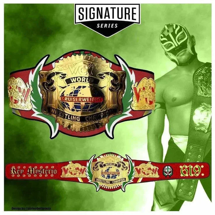 REY MYSTERIO WORLD HEAVYWEIGHT WRESTLING CHAMPIONSHIP BELT ChampionshipBeltUS