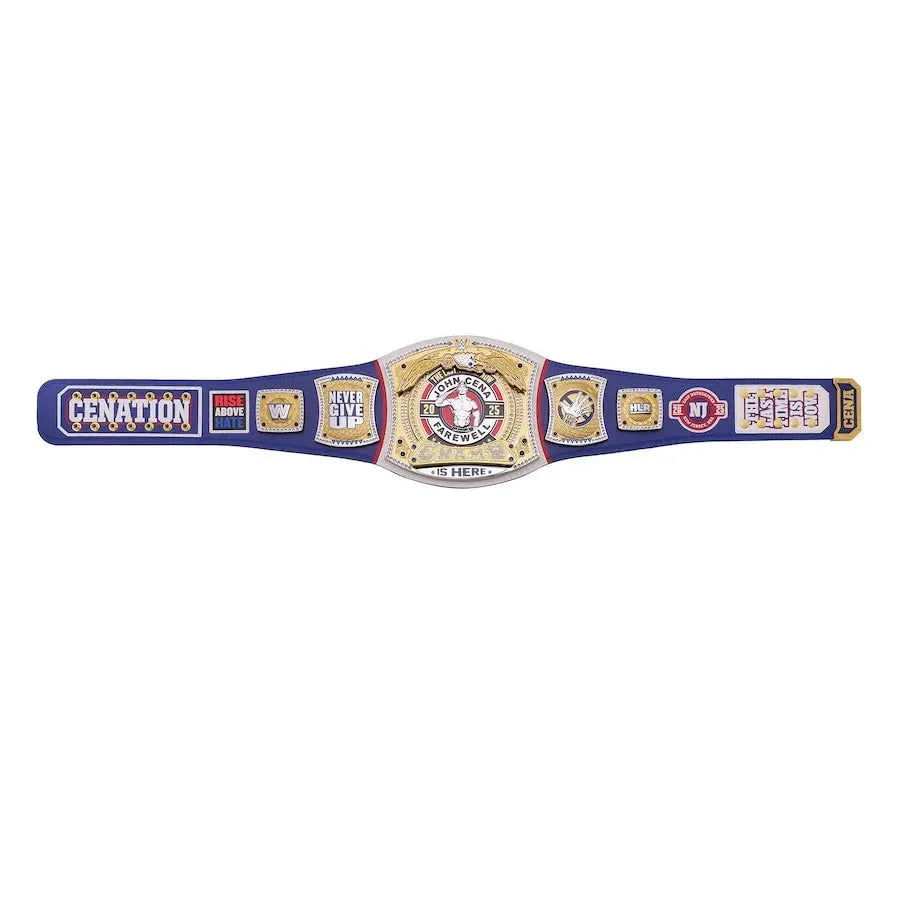John Cena Farewell Tour SummerSlam 2025 Blue Spinner Championship Replica Title Belt ChampionshipBeltUS