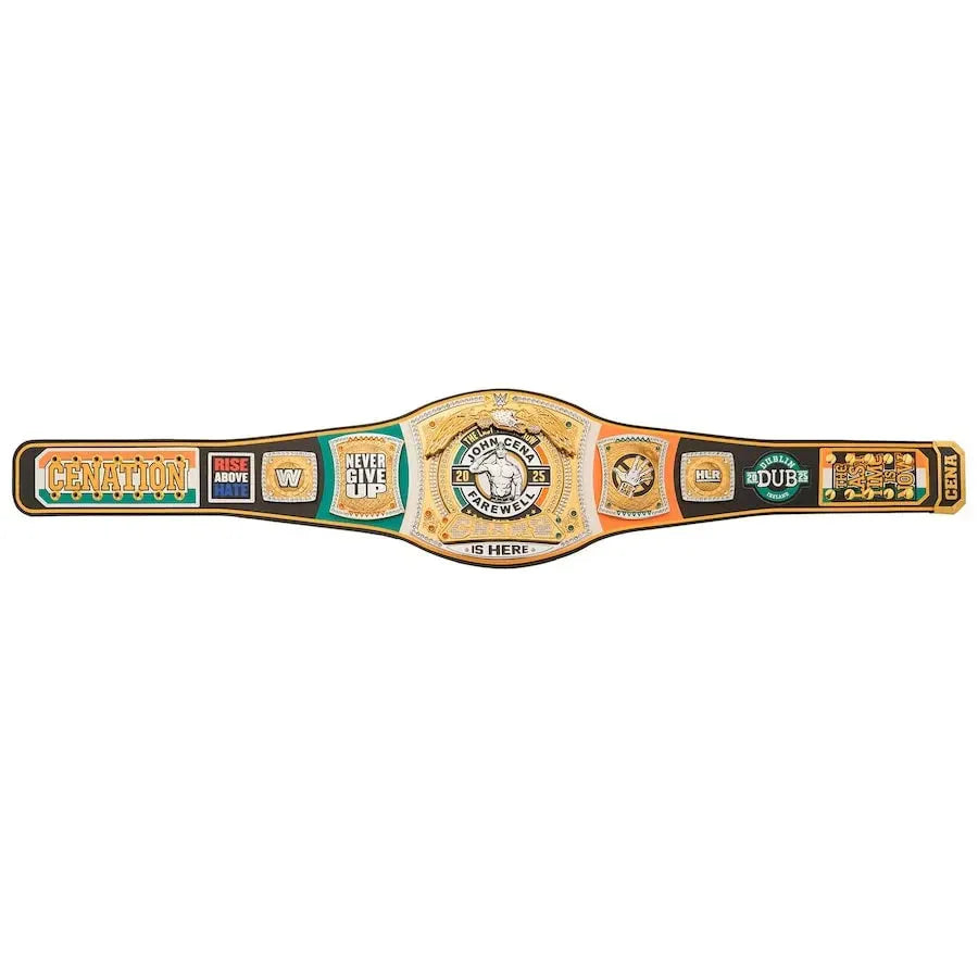 WWE John Cena Farewell 2025 Dublin Spinner Championship Replica Title Belt ChampionshipBeltUS