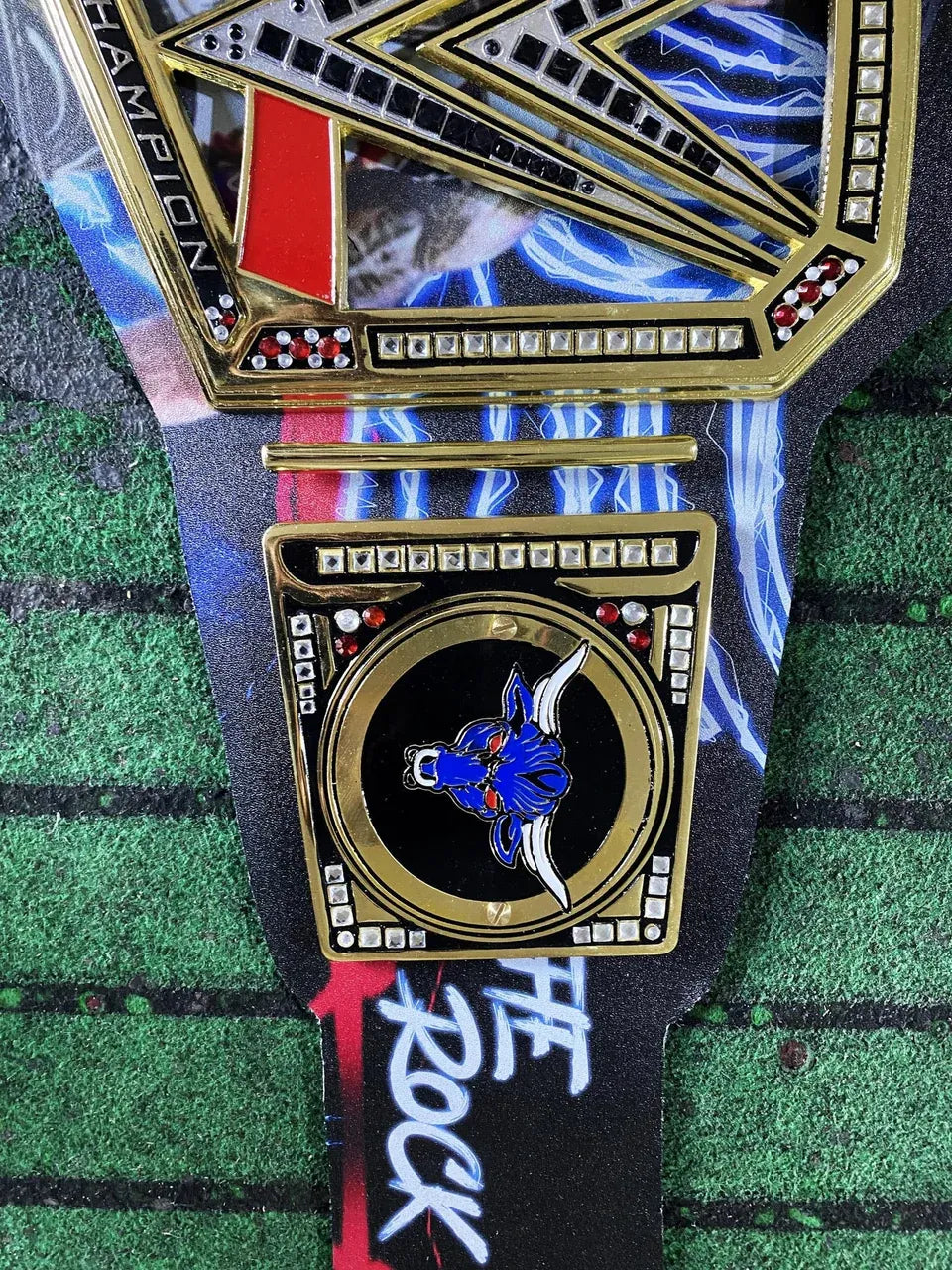 The Rock Custom Undisputed World Wrestling Championship Belt ChampionshipBeltUS