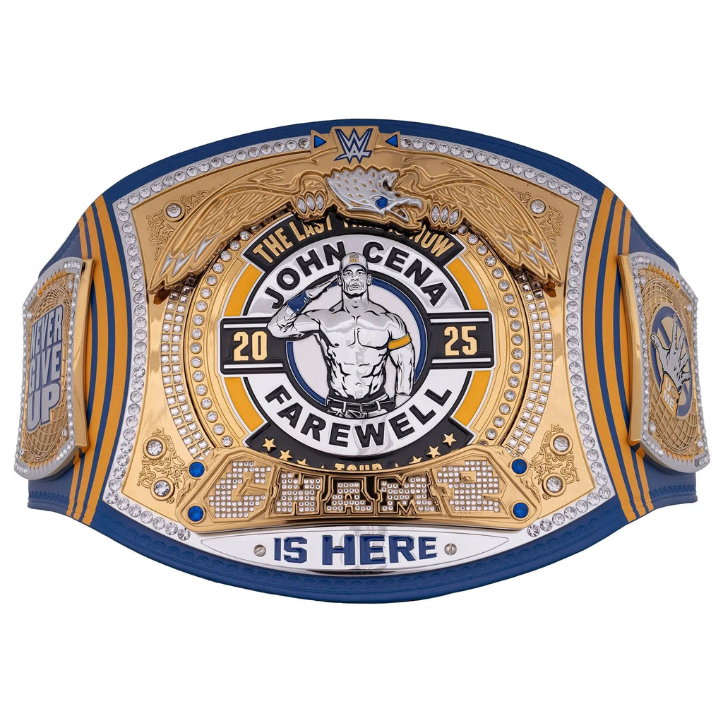 John Cena Farewell Tour 2025 St. Louis Spinner Championship Replica Title Belt ChampionshipBeltUS