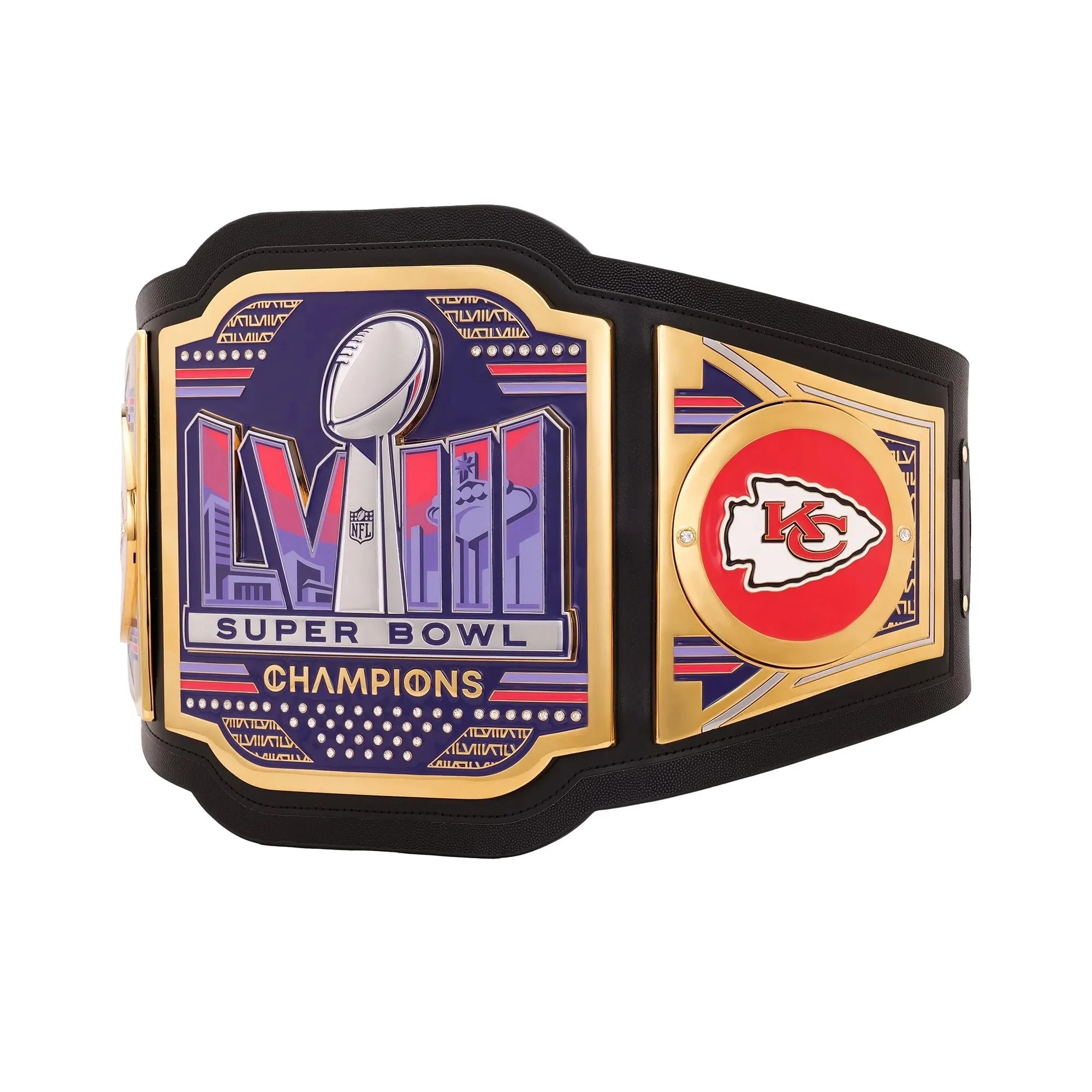 Kansas City Chiefs Super Bowl LVIII Champions WWE Legacy Title Belt ChampionshipBeltUS