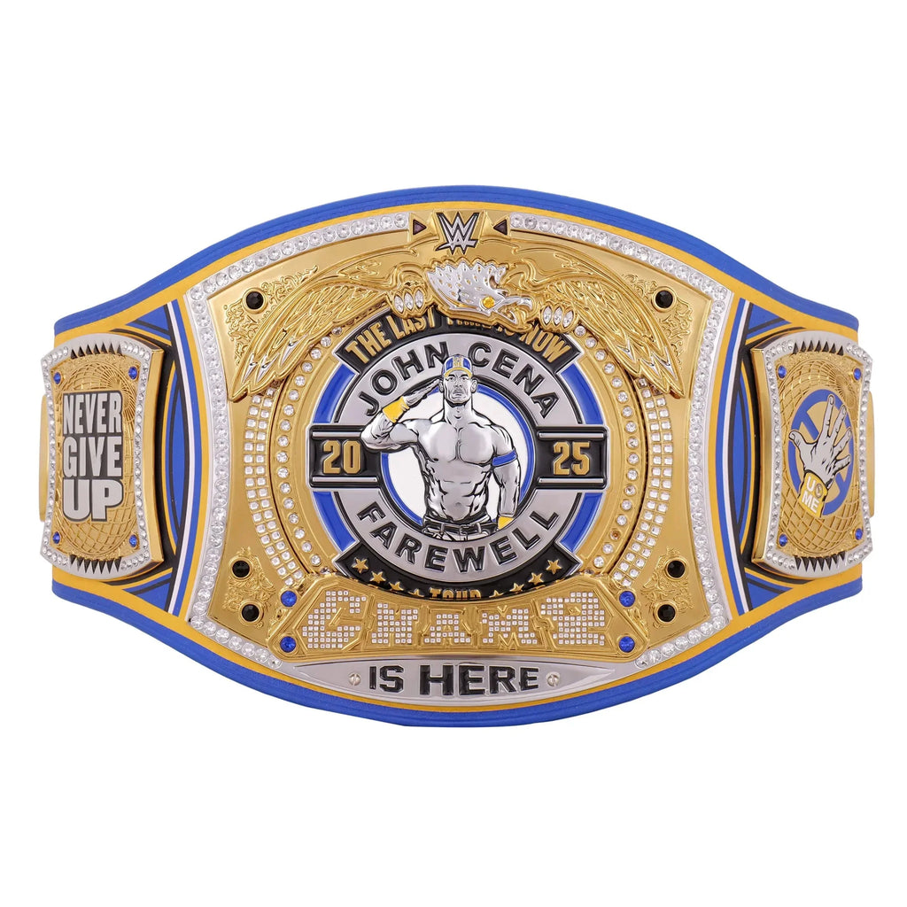 John Cena Farewell Tour 2025 Money In The Bank Los Angeles Spinner Championship Replica Title Belt (Copy) ChampionshipBeltUS
