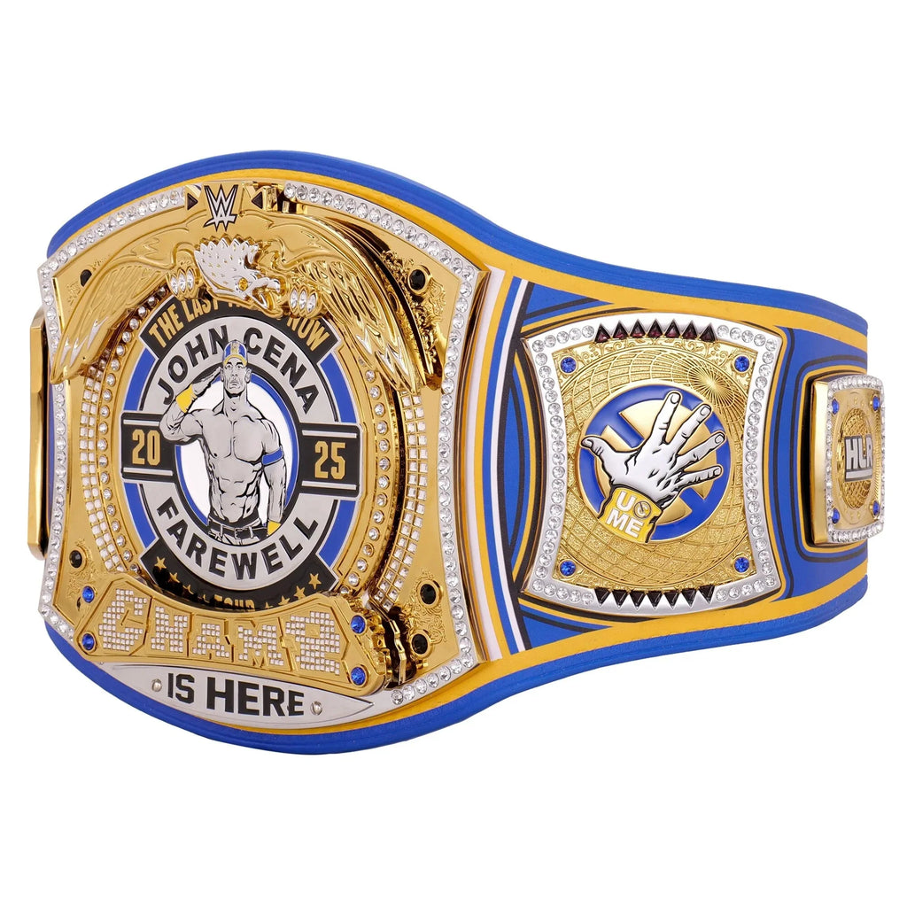 John Cena Farewell Tour 2025 Money In The Bank Los Angeles Spinner Championship Replica Title Belt (Copy) ChampionshipBeltUS